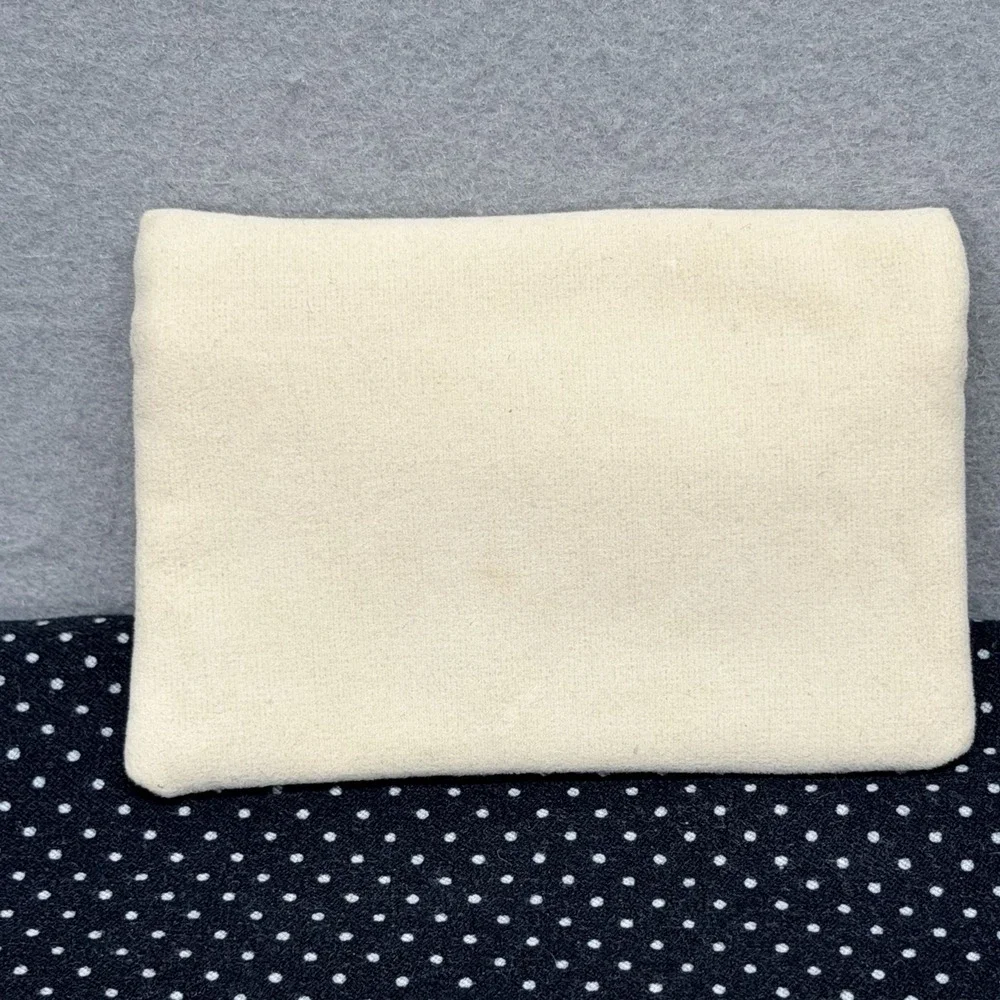 Mini Travel Jewelry Organizer Case Clear PVC Cream Zip Pouch Compact Storage